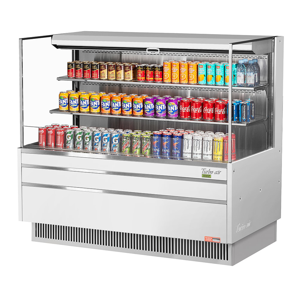 083-TOM60LUFW3SN 58 3/4" Horizontal Open Air Cooler w/ (3) Levels, 115v