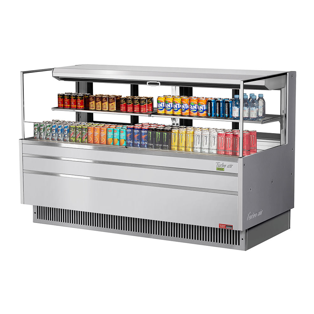 083-TOM72LUFDS2SN 70 3/4" Horizontal Open Air Cooler w/ (2) Levels, 220v/1ph