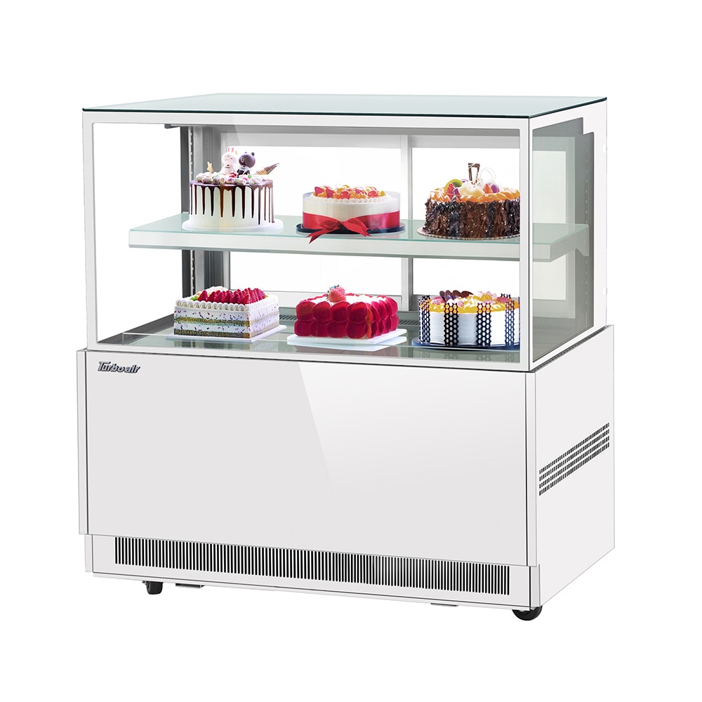 083-TBP4846NNW 47 1/4" Full Service Bakery Case w/ Straight Glass - (2) Levels, 115v