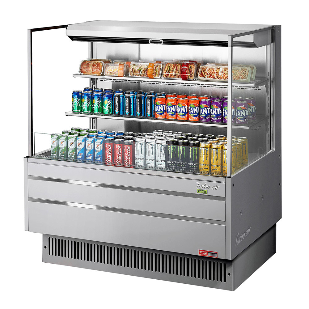 083-TOM48LUFS3SN 46 3/4" Horizontal Open Air Cooler w/ (3) Levels, 115v