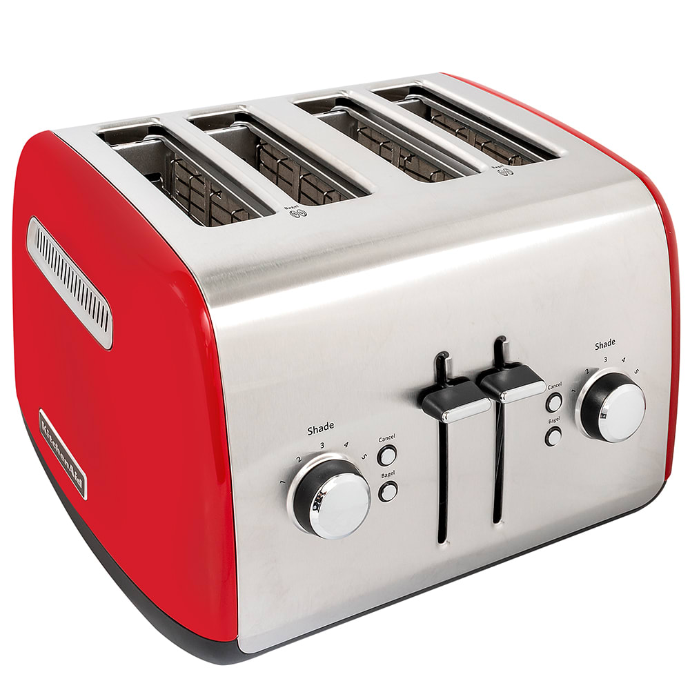 449-KMT4115ER 4 Slice Toaster w/ Manual High-Lift Lever, Empire Red