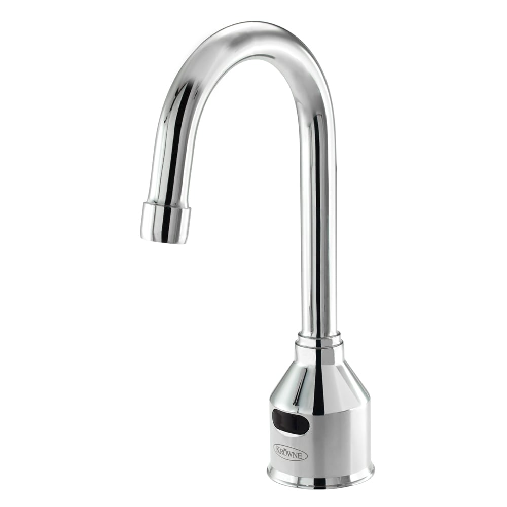 381-16649 Deck Mount Electronic Faucet - Single Hole, Gooseneck Spout, Battery Operated