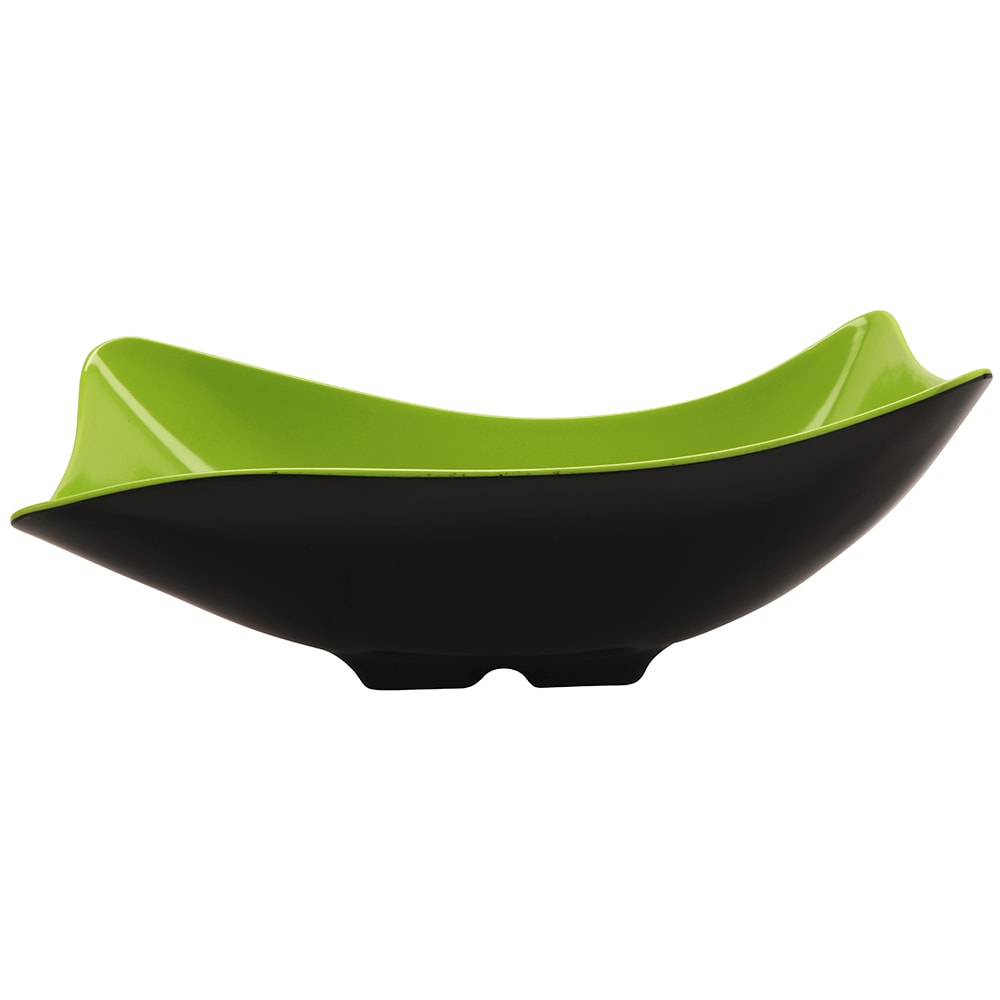 284-ML219GBK 11 1/2" x 8 1/8" Rectangular Pasta Bowl w/ 1 9/10 qt Capacity, Melamine, G...