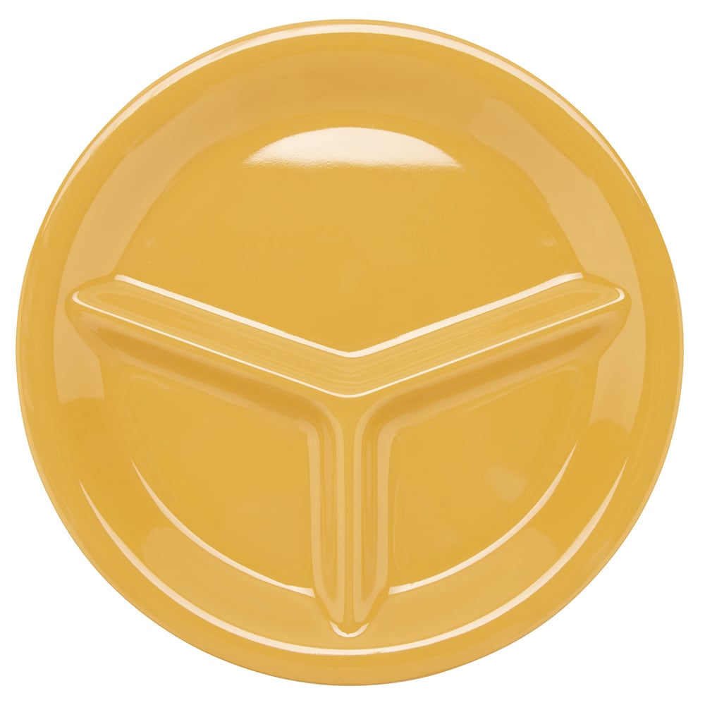 284-CP10TY 10 1/4" Round Melamine Dinner Plate, Yellow