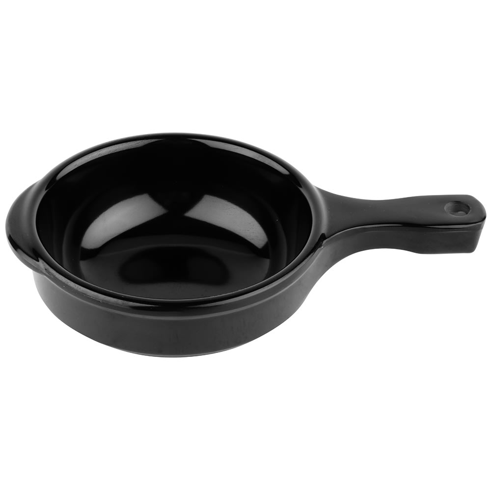 284-HSB112BK 5 1/4" Round Soup Bowl w/ 12 oz Capacity, Melamine, Black