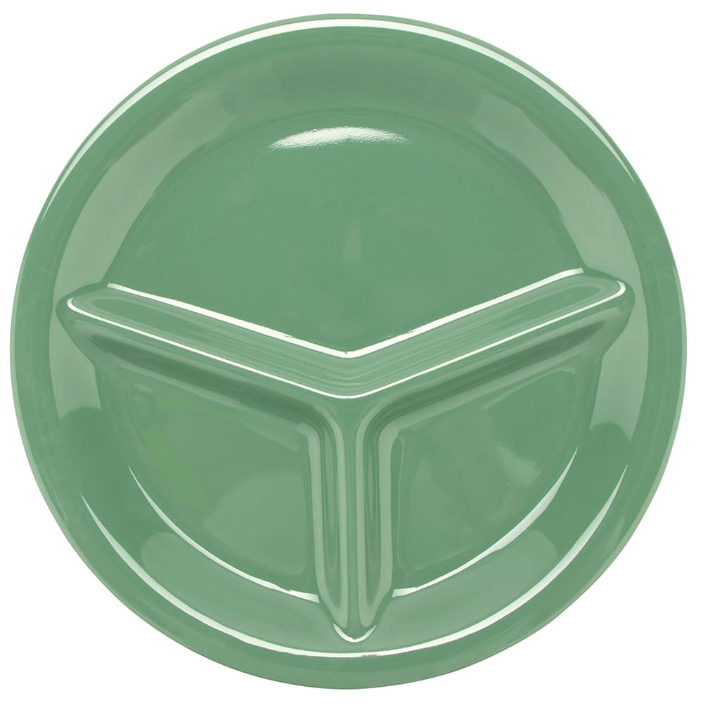 284-CP10FG 10 1/4" Round Melamine Dinner Plate, Green