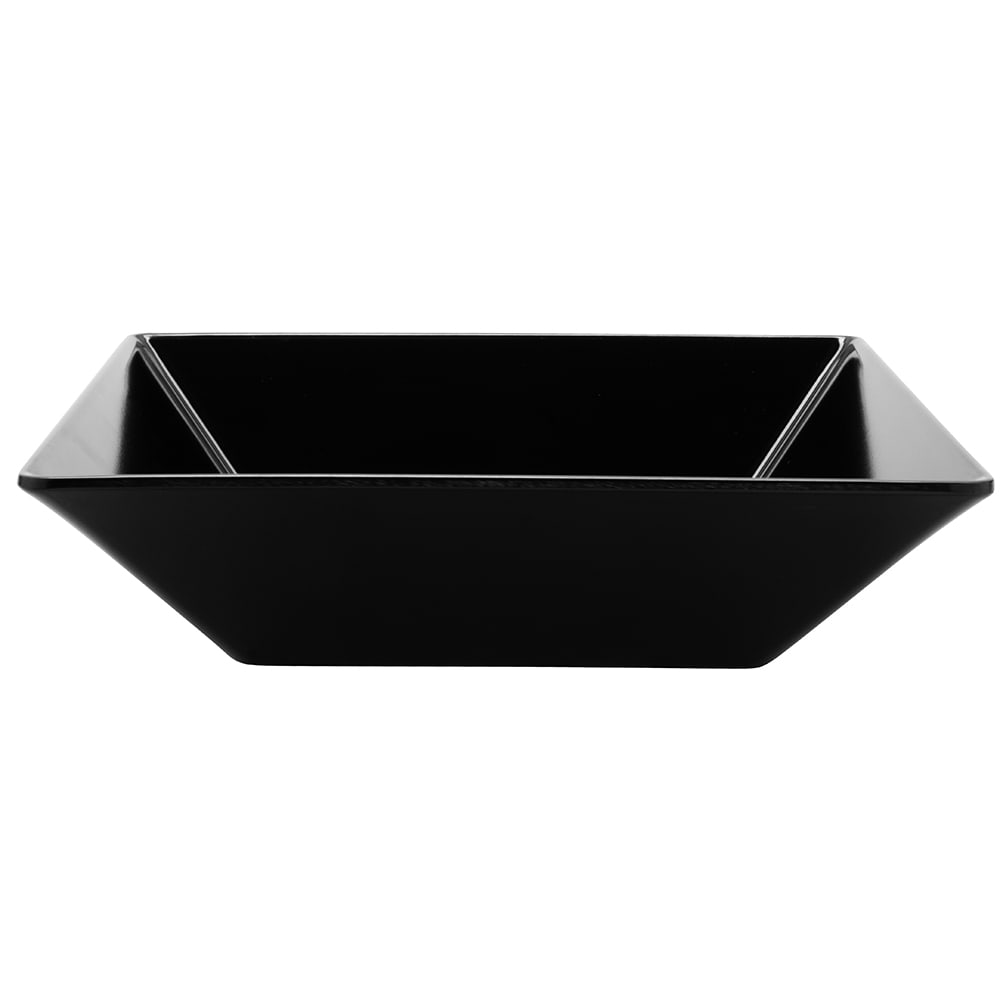 284-ML247BK 10" Square Bowl w/ 2 1/2 qt Capacity, Melamine, Black