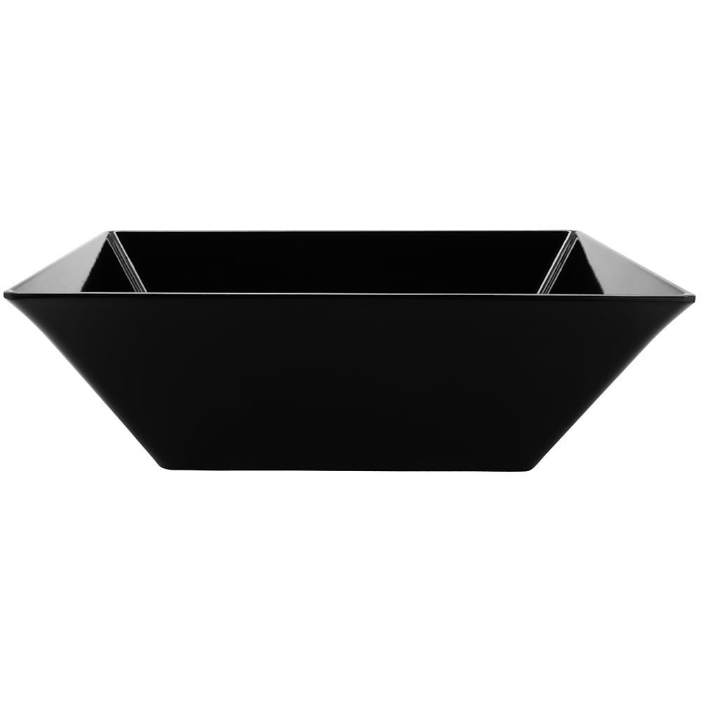 284-ML249BK 12 4/5 qt Square Melamine Serving Bowl, Black
