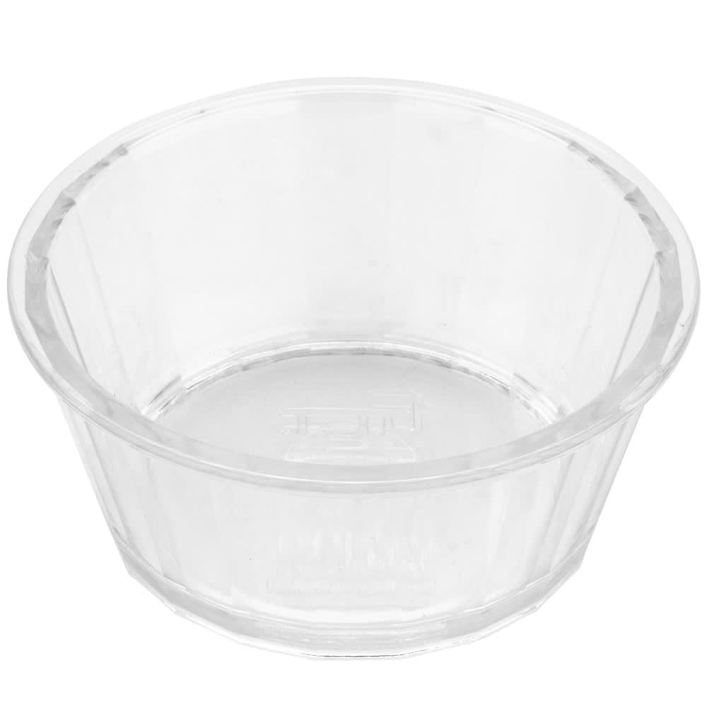 284-ER045CL 4" Round Ramekin w/ 4 oz Capacity, Plastic, Clear