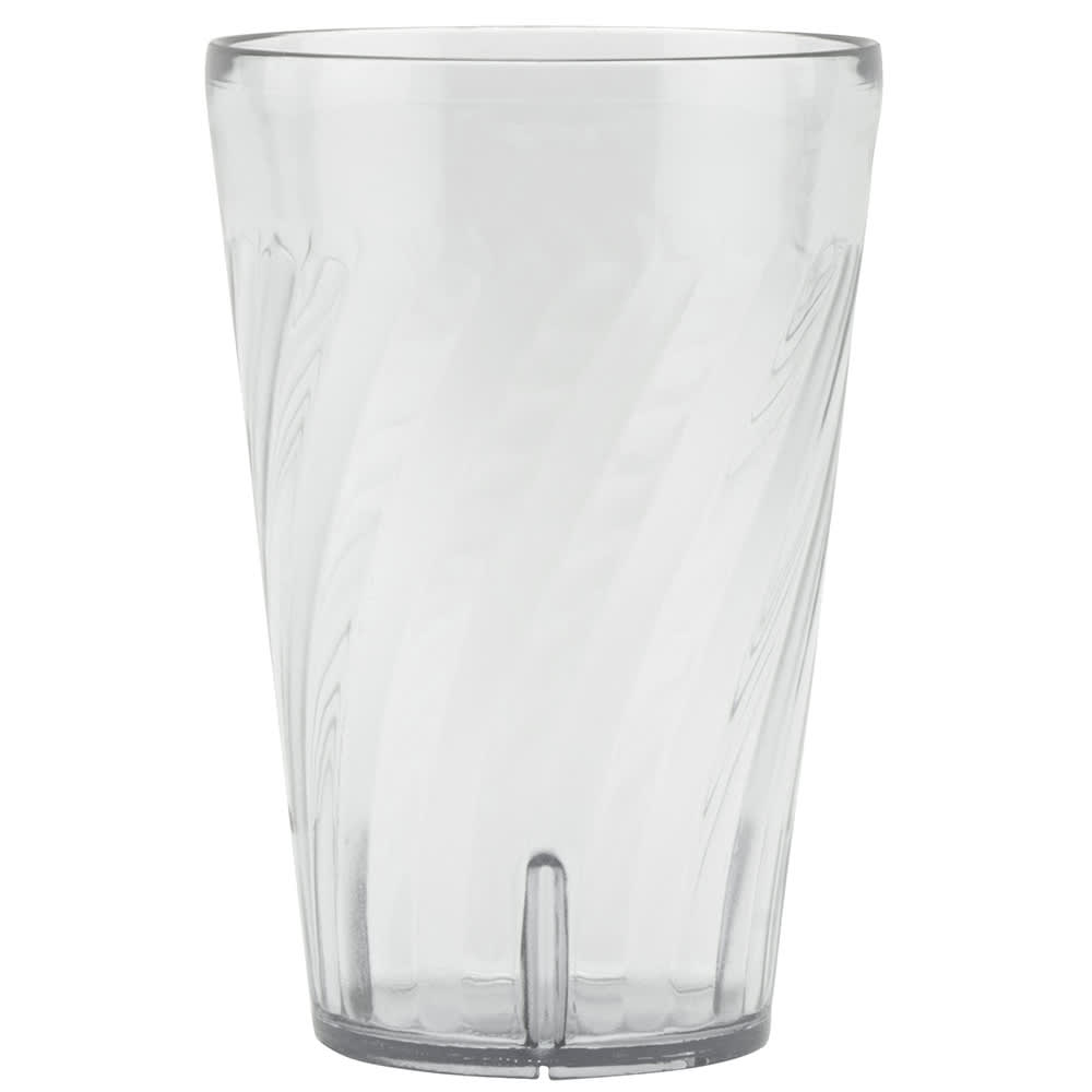 284-22241CL 24 oz Clear Textured Plastic Tumbler