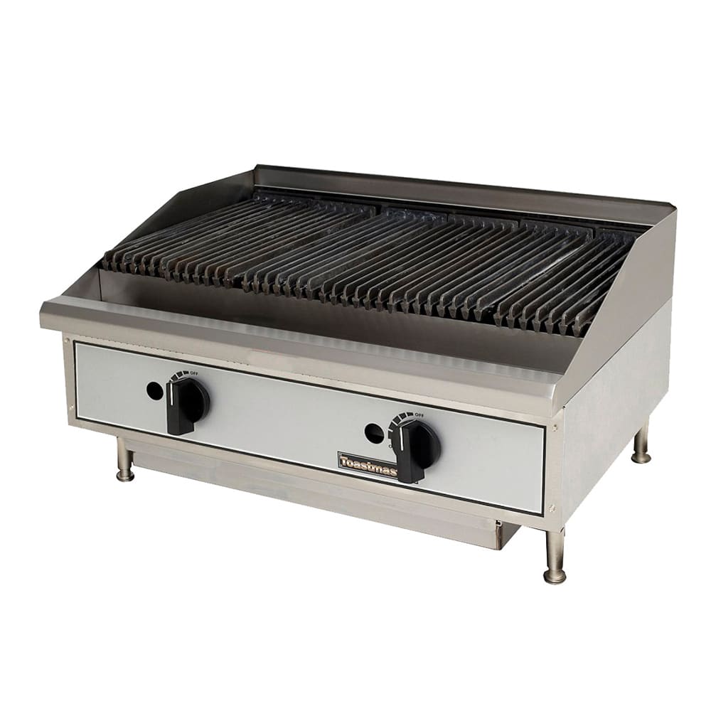 853-TMLC24NG 24" Gas Charbroiler w/ Reversible Grates, Lava Rock, Convertible
