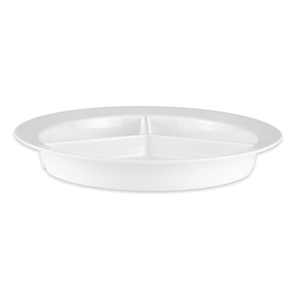 284-P1530W 9" Round Plastic Dinner Plate, White
