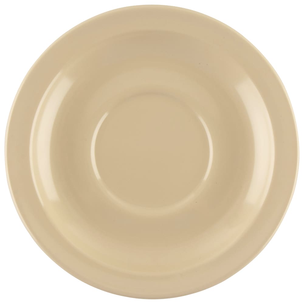 284-DC200T 5 3/4" Round Melamine Saucer for DC 100 & DC 101, Tan