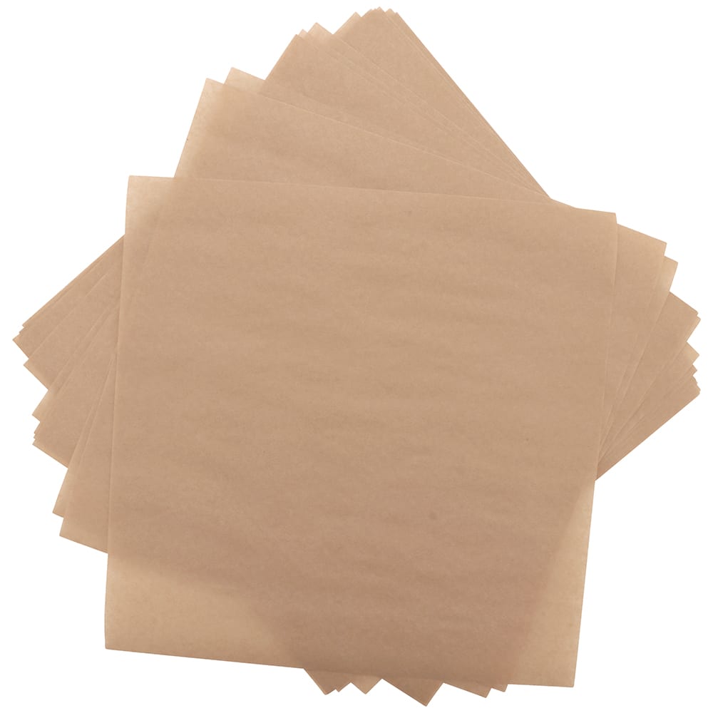 284-4TS4010 12" Square Basket Liner Paper, Brown