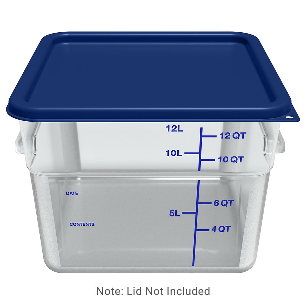 11963-202 - Squares Polyethylene Food Storage Containers & Lids