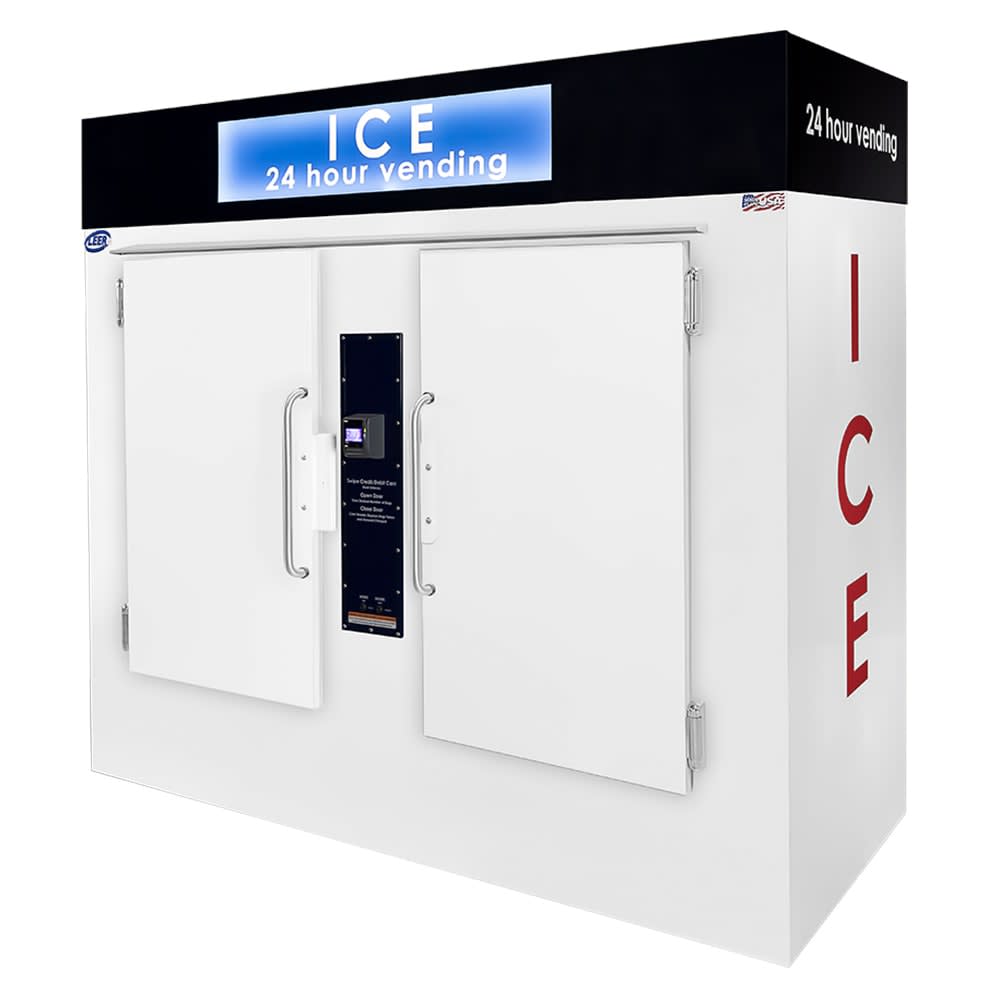 Leer, Inc. L085UASVP 84" Ice Vending Machine w/ (200) 10 lb Bag Capacity - Self-Locking Doors, 110v