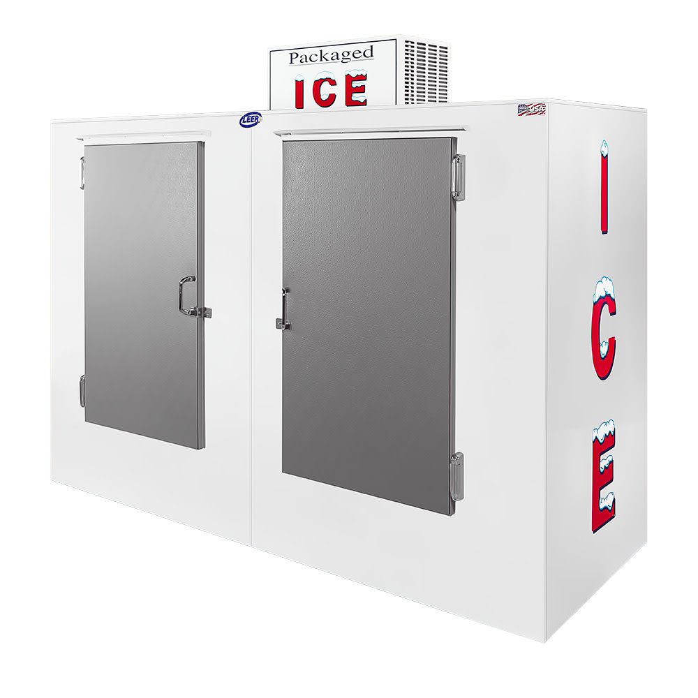 891-L100UASP 94" Outdoor Ice Merchandiser w/ (260) 7 lb Bag Capacity - White, 115v