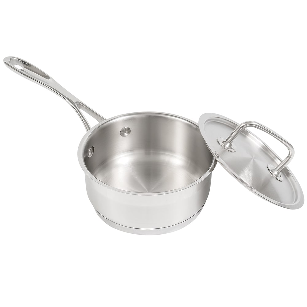  DELUXE Sauce Pan with Lid, 1 Quart Stainless Steel