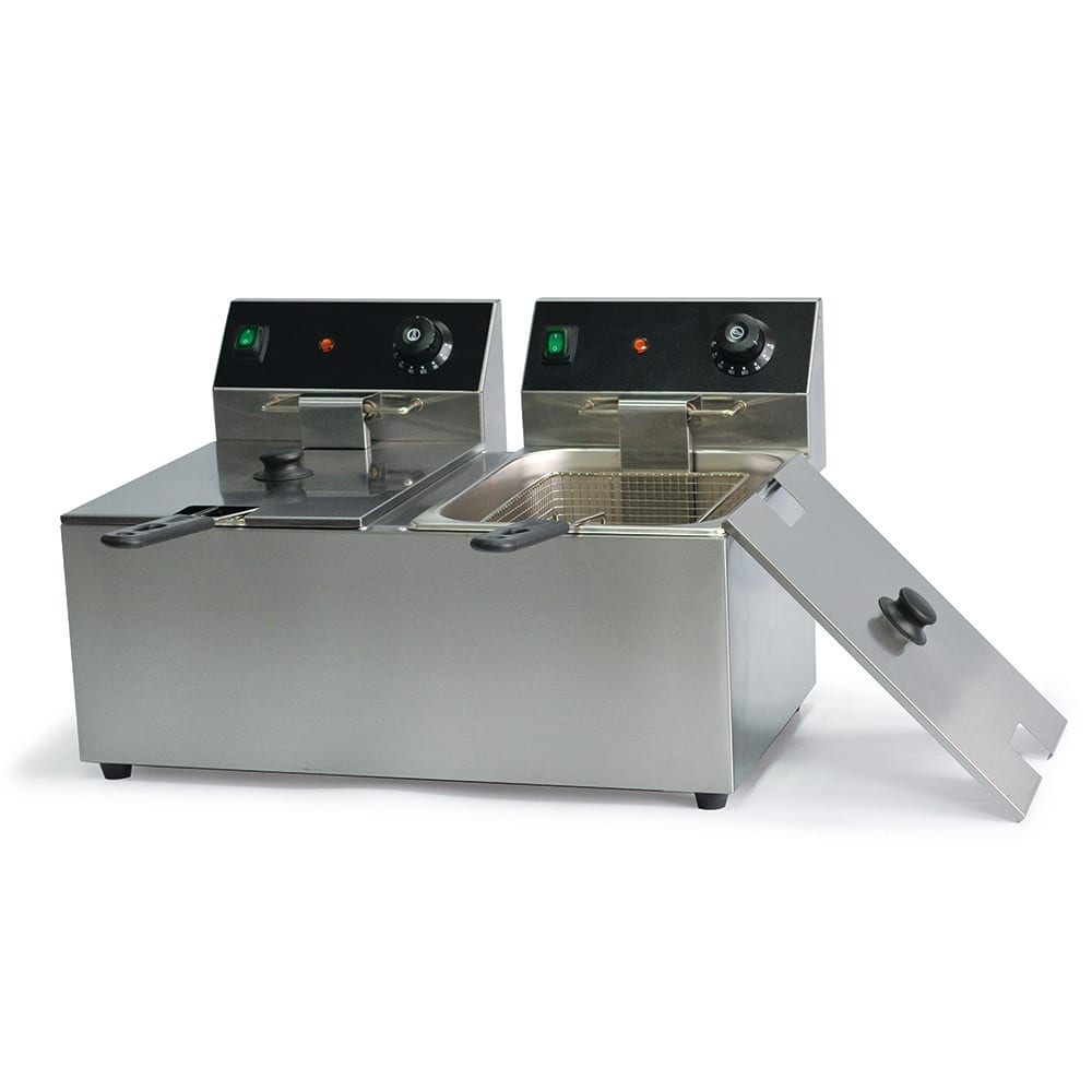 Global Solutions GS1612 Countertop Electric Fryer - (1) 31 lb Vat, 208/240v/1ph