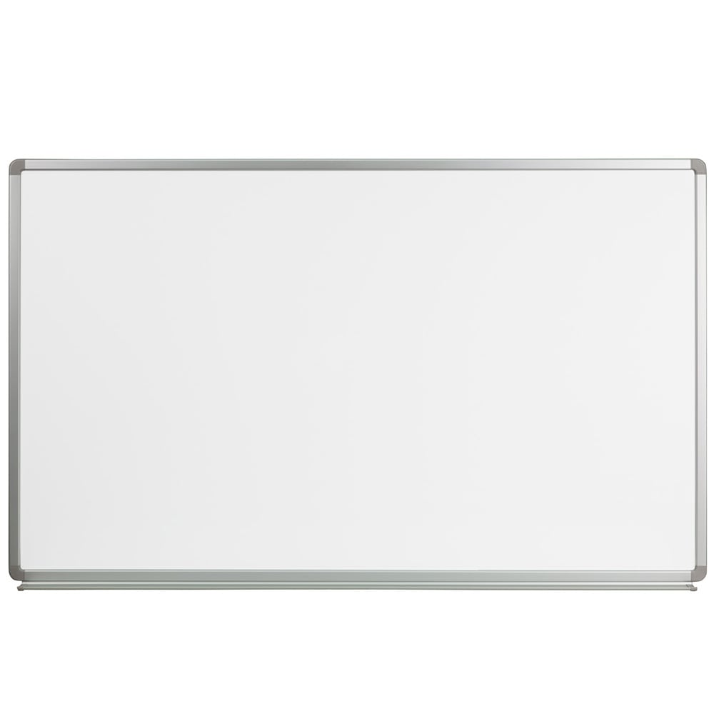 916-YU90X150WHT Wall Mount Dry Erase Board w/ Aluminum Frame - 60"W x 36"H, White