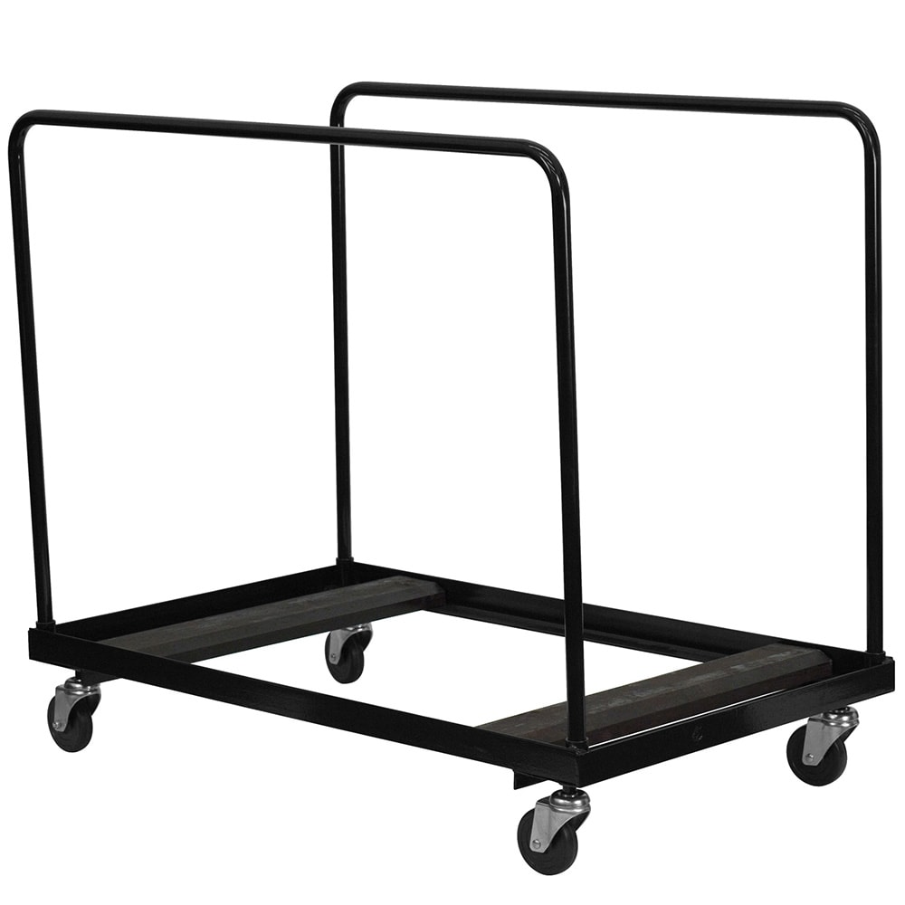 916-NGDY60GG Folding Table Dolly w/ (10) 60" Round Table Capacity - Steel, Black