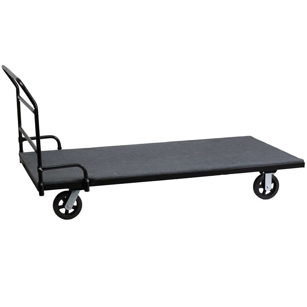 916-XA7736DOLLY Folding Table Dolly w/ (10) 72" Rectangular Table Capacity - Steel, Black