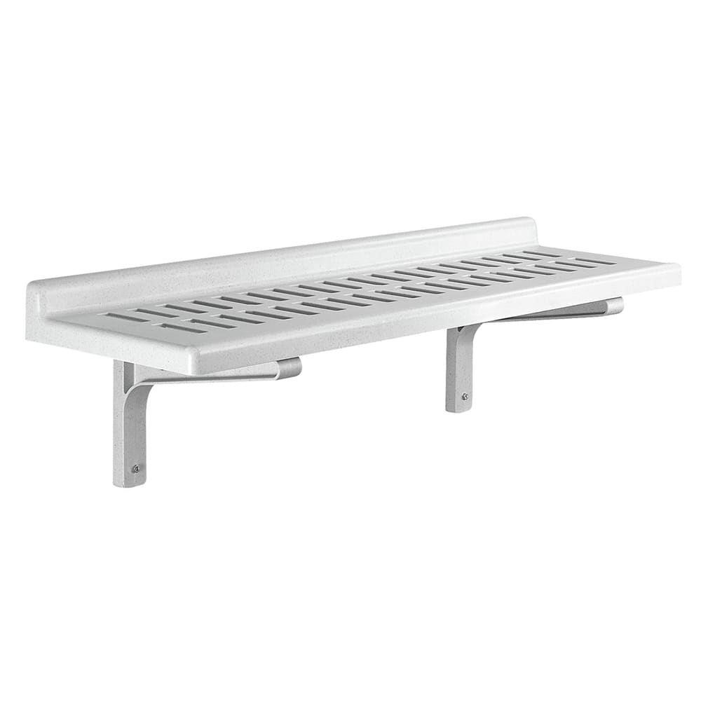 144-CSWS1448VK Vented Wall Mounted Shelf, 48"W x 14"D, Polypropylene