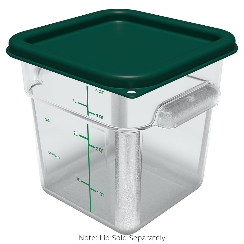 4 Qt. Plastic Food Container (Translucent)