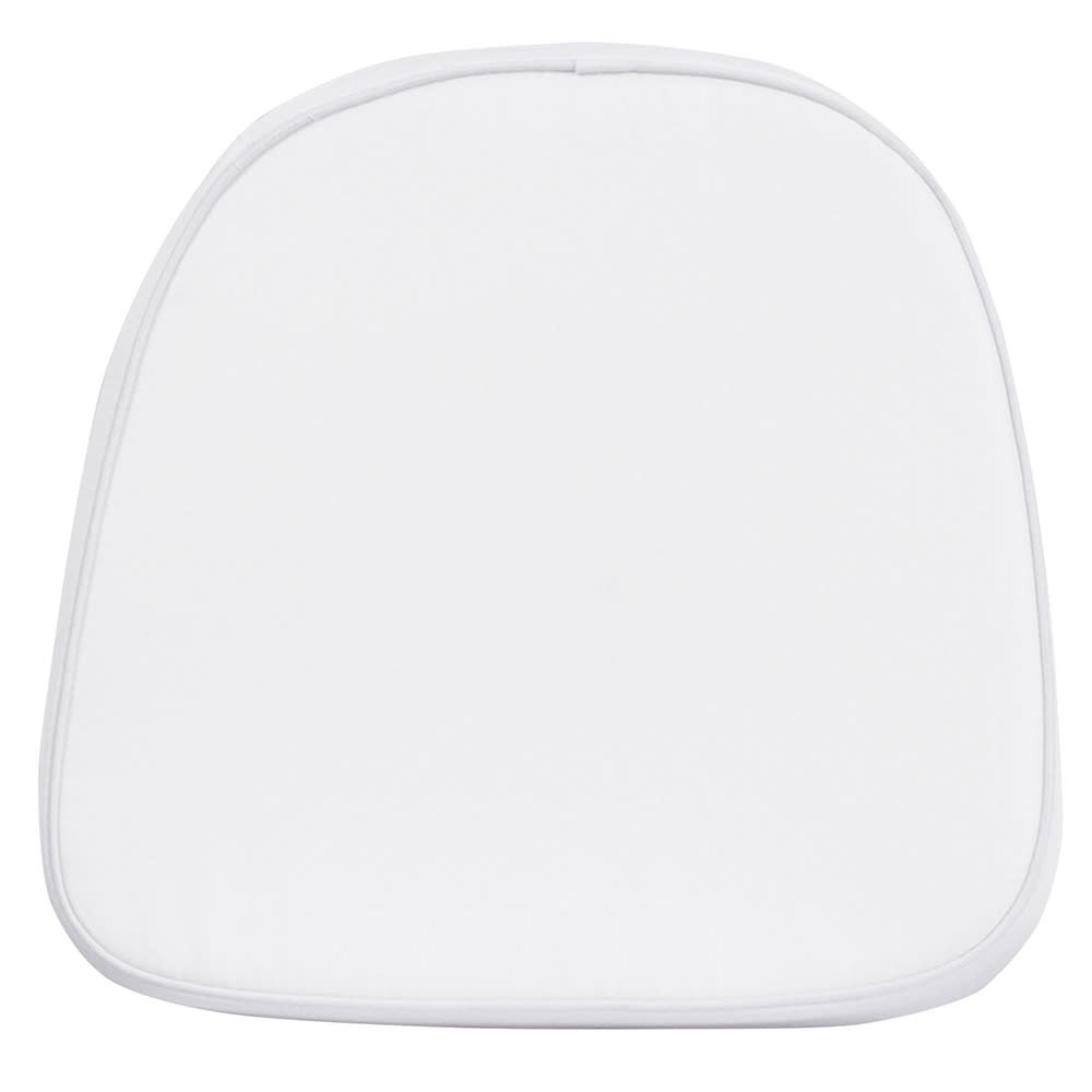 916-LE1WHKD 11 1/2" Chair Cushion w/ Hook & Loop Fasteners - 1 1/2" Thick, Fabric,...