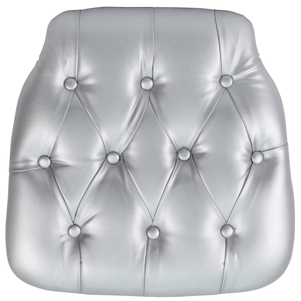 916-SZTUFTSIL 15 3/4" Chair Cushion w/ Hook & Loop Adhesive Tape - 1 1/2" Thick, Vi...