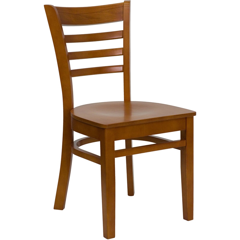 916-0005LADCHY Restaurant Chair w/ Ladder Back - Beechwood, Cherry Finish