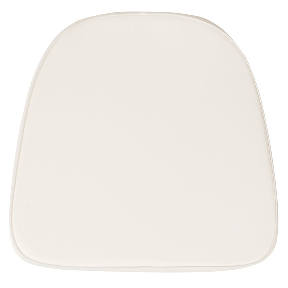 916-BHIVORY 16" Chair Cushion w/ Hook & Loop Fasteners - 1 3/4" Thick, Polyester, I...