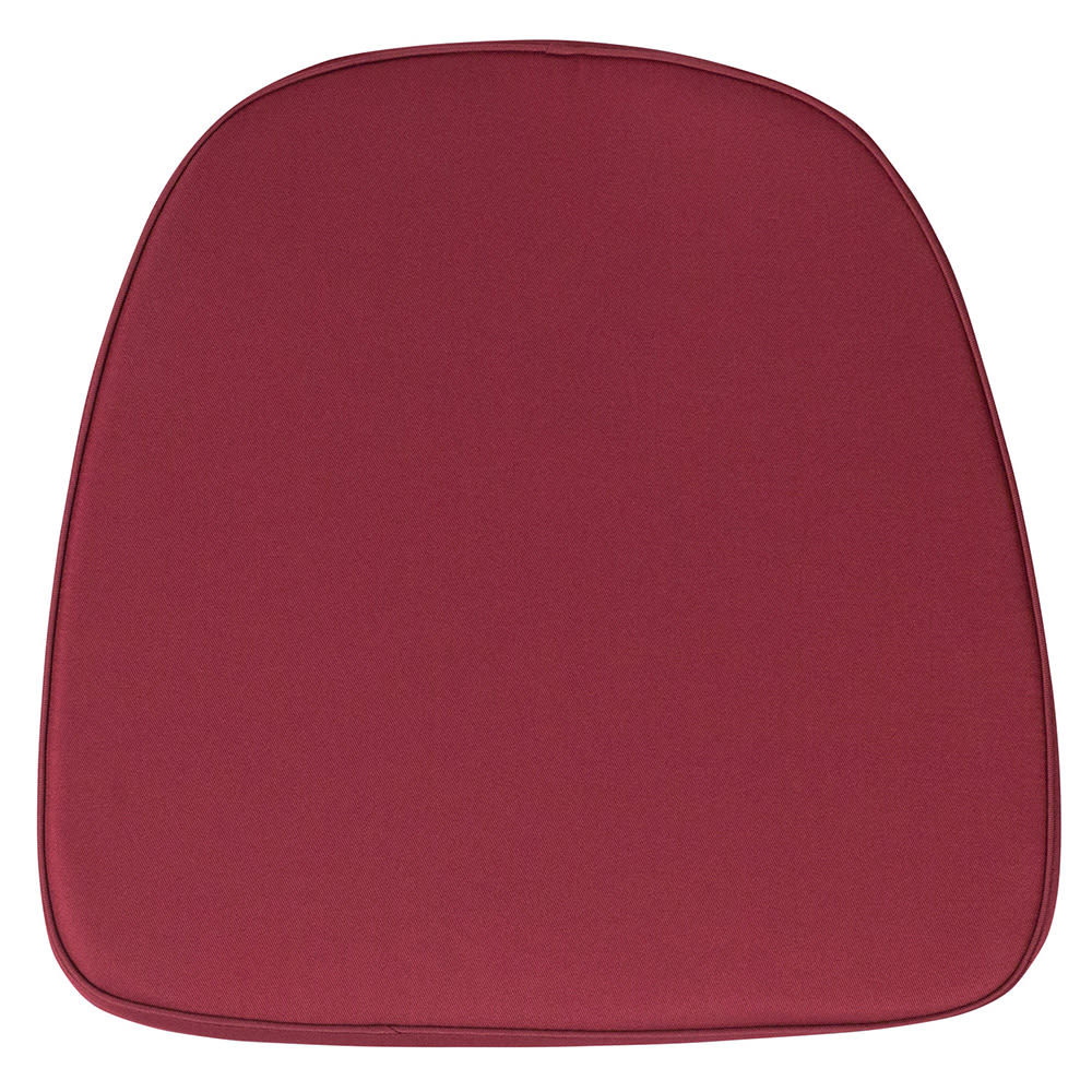 916-BHBURG 16" Chair Cushion w/ Hook & Loop Fasteners - 1 3/4" Thick, Polyester, Bu...