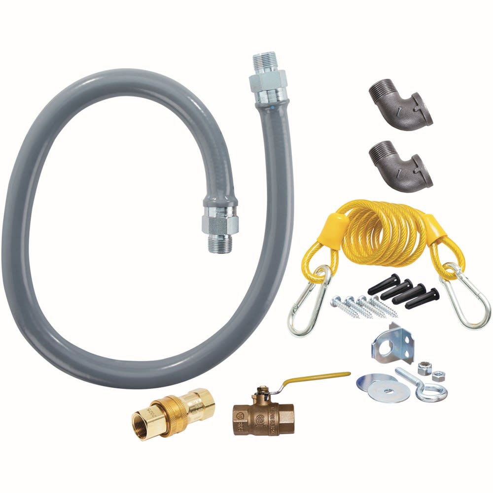 187-RG7536 36" Gas Connector Kit w/ 3/4" Male/Male Couplings & (1) Quick Disconnect