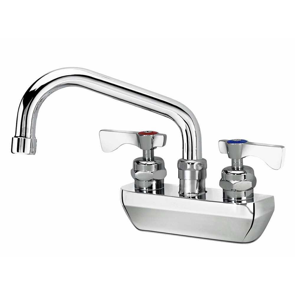 381-14406LLG2 Wall Mount Faucet w/ 6" Swing Spout & Lever Handles - 4" Centers, 0.5...