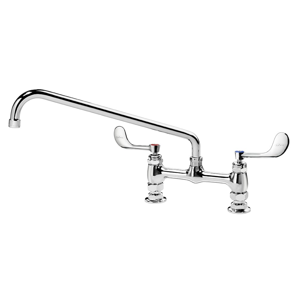 381-15816LWF1 Raised Deck Mount Faucet w/ 16" Swing Spout & VR Wrist Action Handles - 8&...