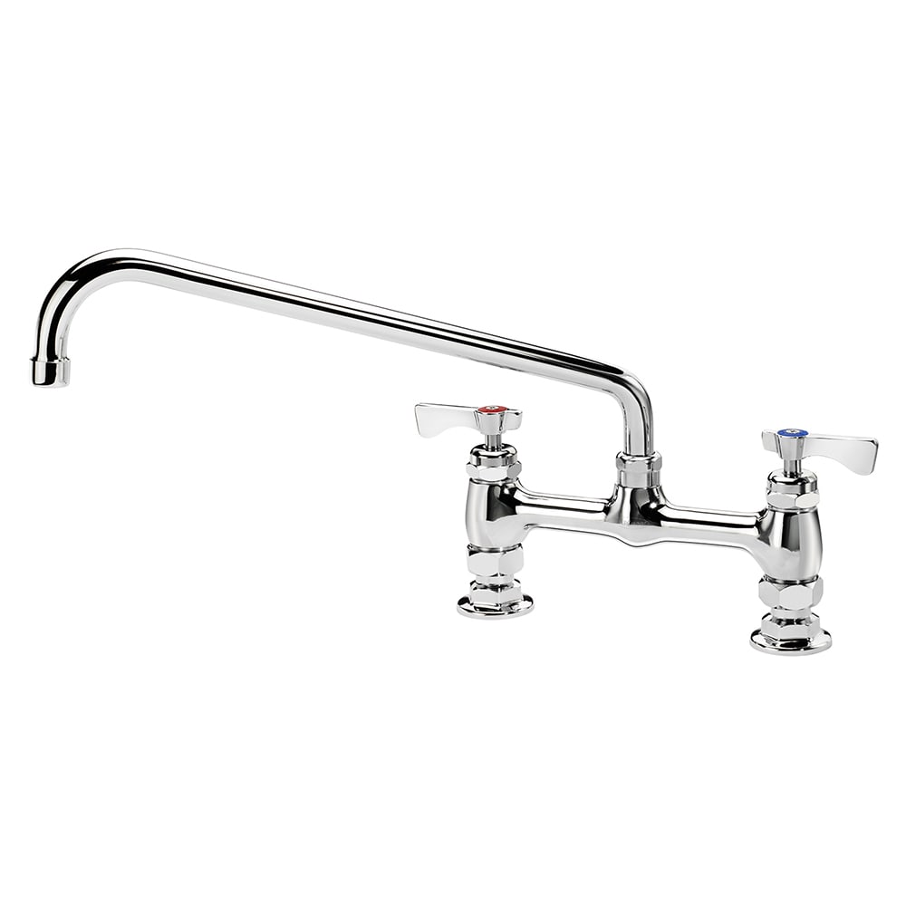 381-15814LLG2 Raised Deck Mount Faucet w/ 14" Swing Spout & Lever Handles - 8" Cent...
