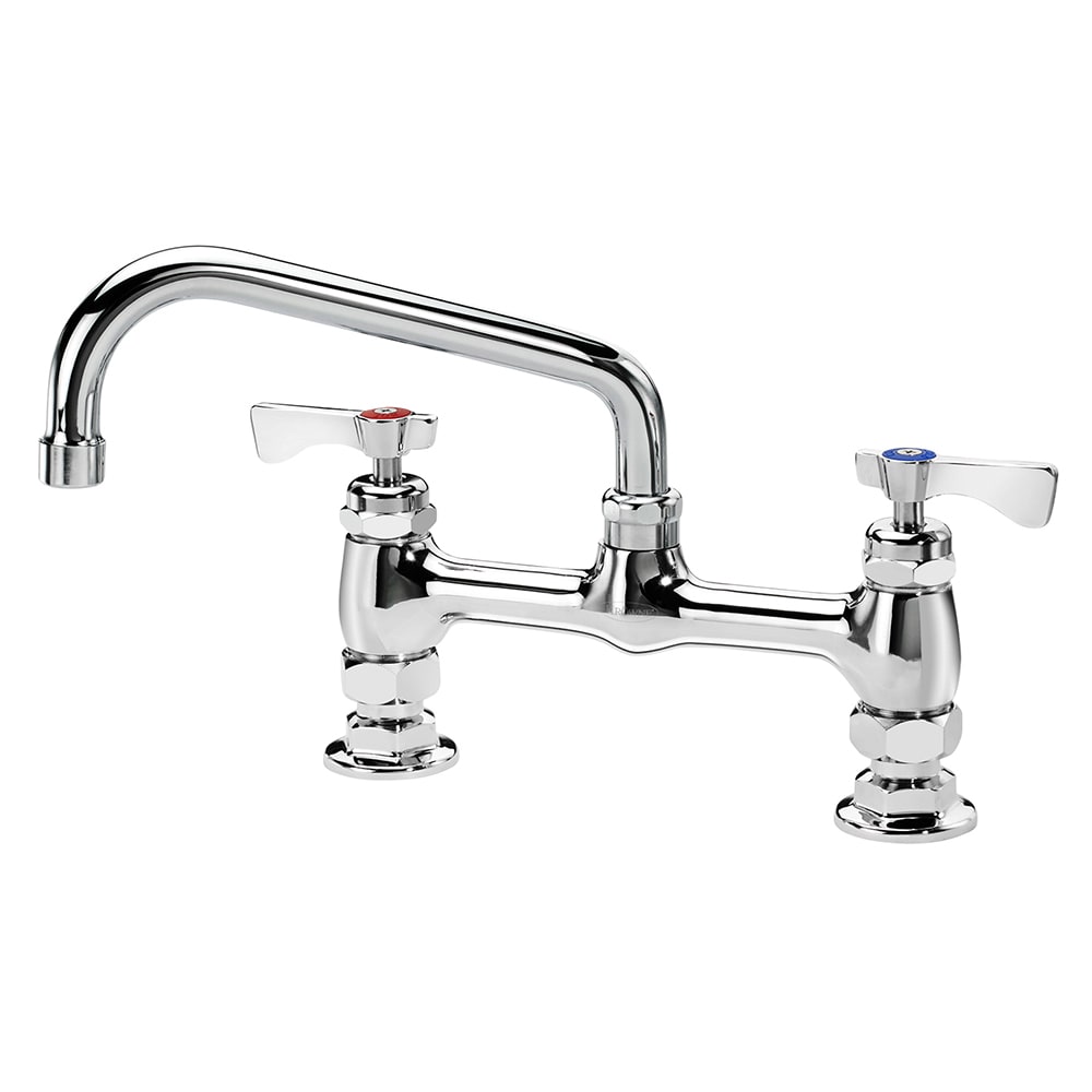 381-15808LLH3 Raised Deck Mount Faucet w/ 8" Swing Spout & Lever Handles - 8" Cente...
