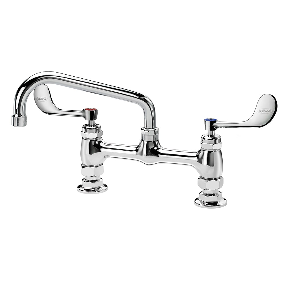 381-15808LWE3 Raised Deck Mount Faucet w/ 8" Swing Spout & VR Wrist Action Handles - 8&q...