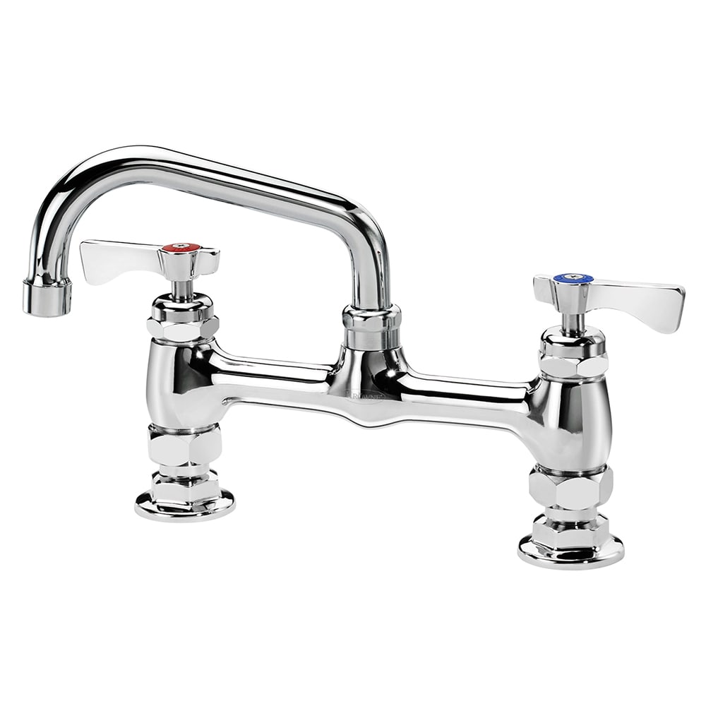 381-15806LLG4 Raised Deck Mount Faucet w/ 6" Swing Spout & Lever Handles - 8" Cente...