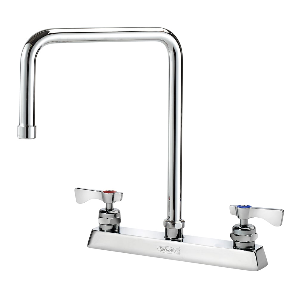 381-15532LLG2 Deck Mount Faucet w/ 8 1/2" Double Bend Spout & Lever Handles - 8" Ce...