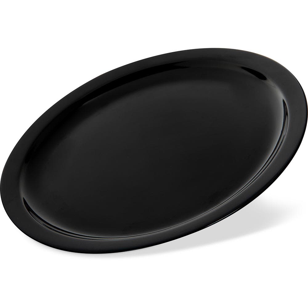 028-KL11603 10" Round Melamine Dinner Plate, Black
