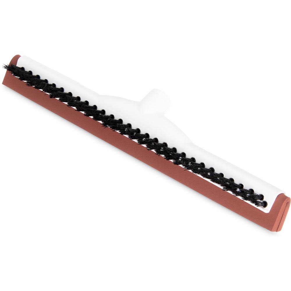 028-36781800 18" Floor Squeegee Dual Head - Scrubbing Bristles, Metal/Plastic Frame