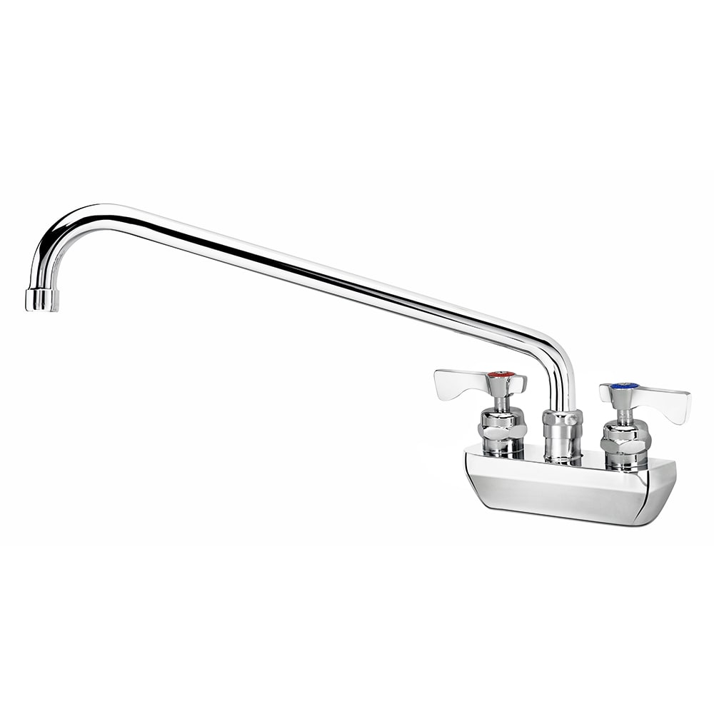 381-14414LLH2 Wall Mount Faucet w/ 14" Swing Spout & Lever Handles - 4" Centers, 0....