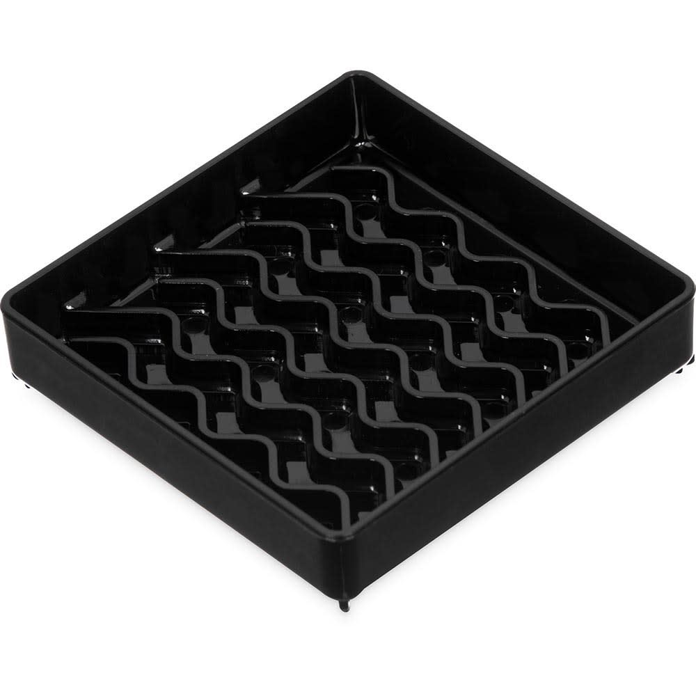 028-1102003 4" Square Drip Tray - Black