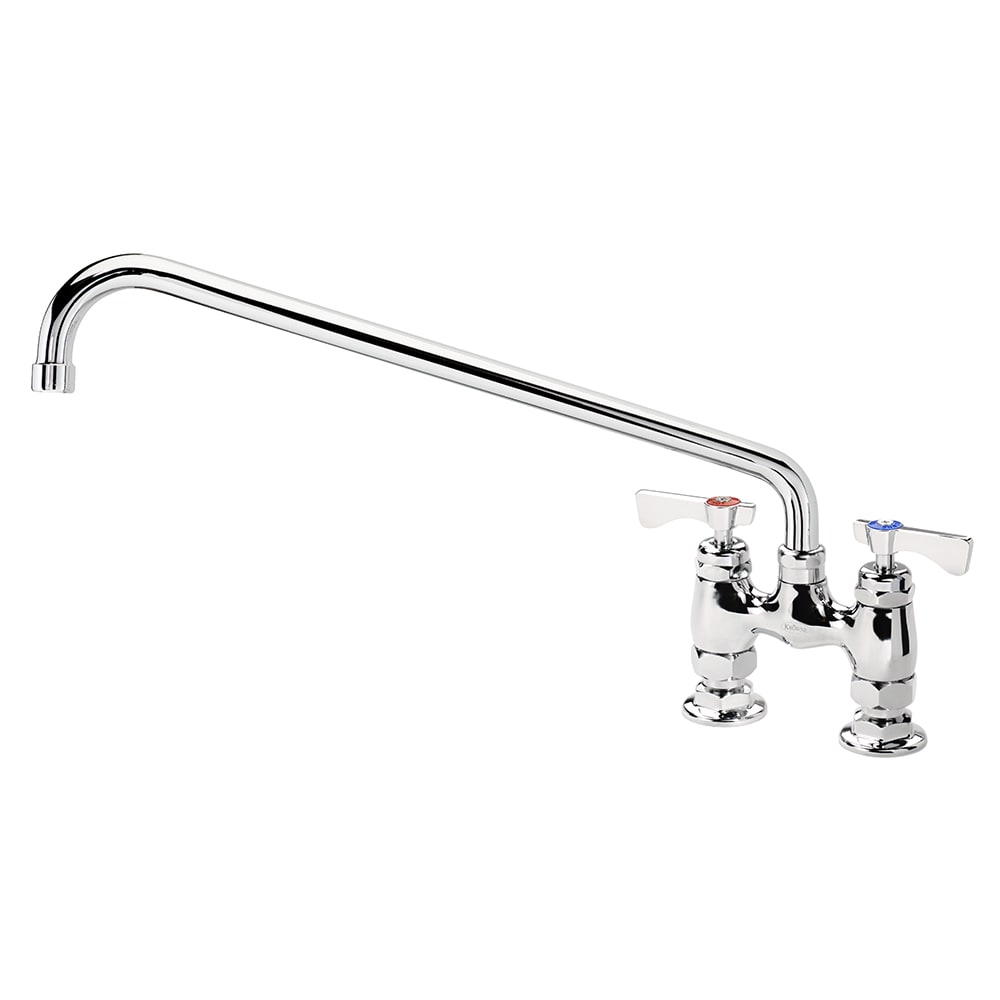381-15416LLE4 Raised Deck Mount Faucet w/ 16" Swing Spout & Lever Handles - 4" Cent...