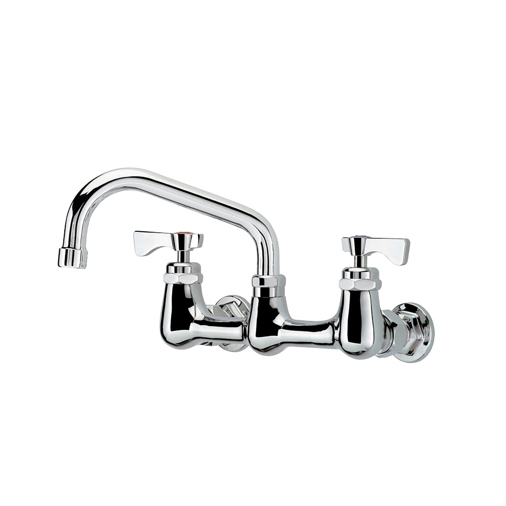 381-14806LLF1 Wall Mount Faucet w/ 6" Swing Spout & Lever Handles - 8" Centers, 0.5...
