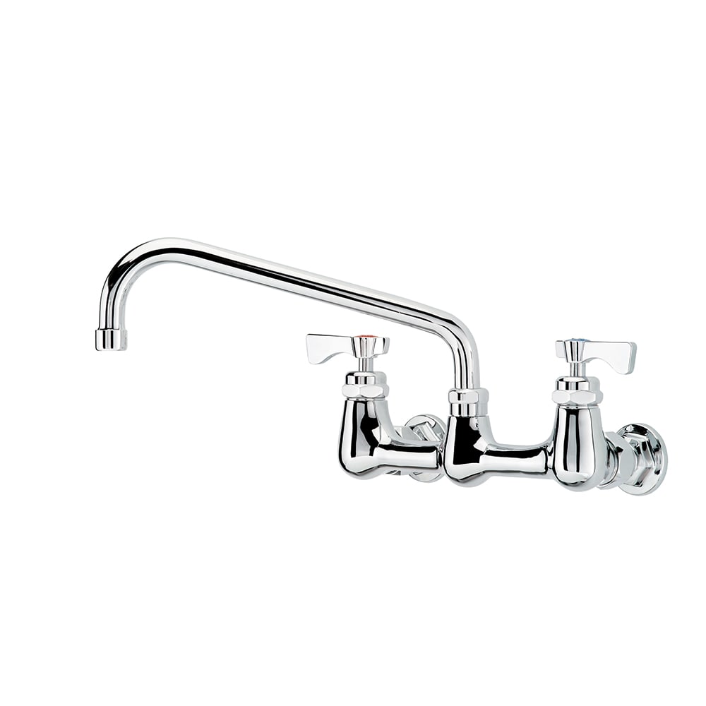 381-14810LLH2 Wall Mount Faucet w/ 10" Swing Spout & Lever Handles - 8" Centers, 0....
