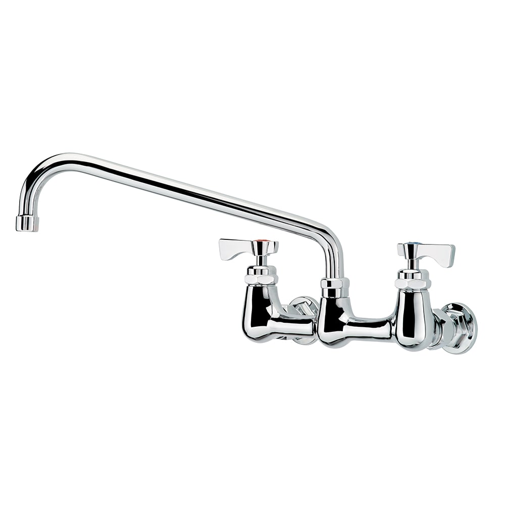 381-14812LLF2 Wall Mount Faucet w/ 12" Swing Spout & Lever Handles - 8" Centers, 1....
