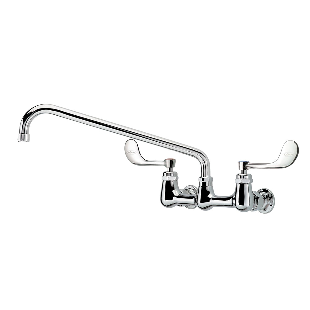 381-14814LWF2 Wall Mount Faucet w/ 14" Swing Spout & VR Wrist Action Handles - 8" C...